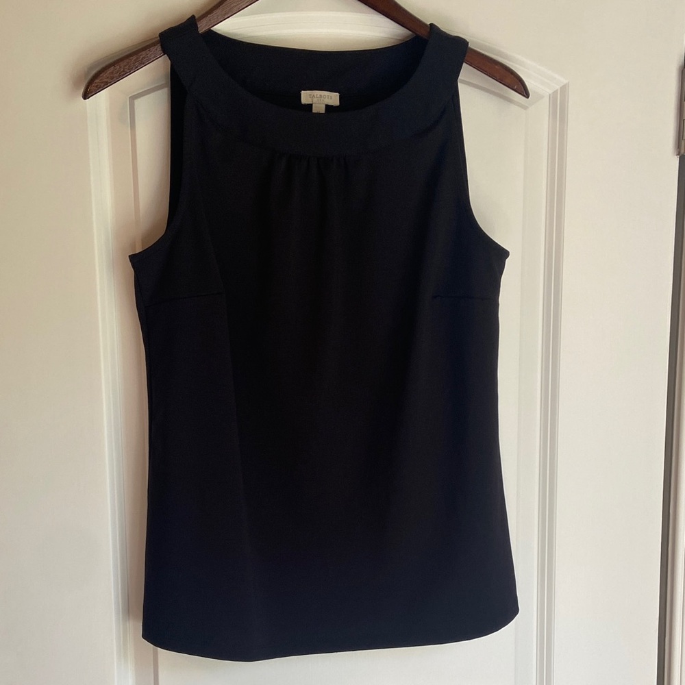 Talbots Classic Black Dressy Top Size Med